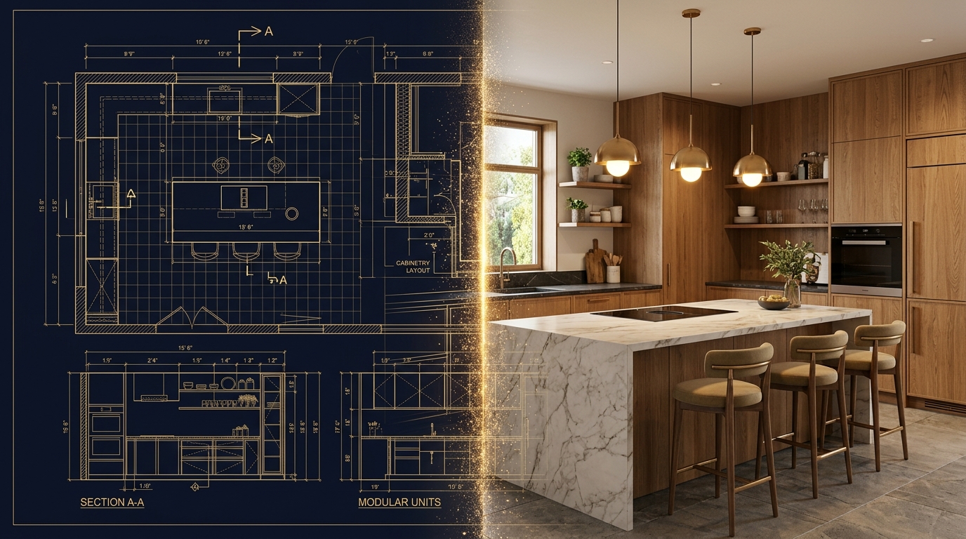 Blueprint to Beautiful Kitchen Interior